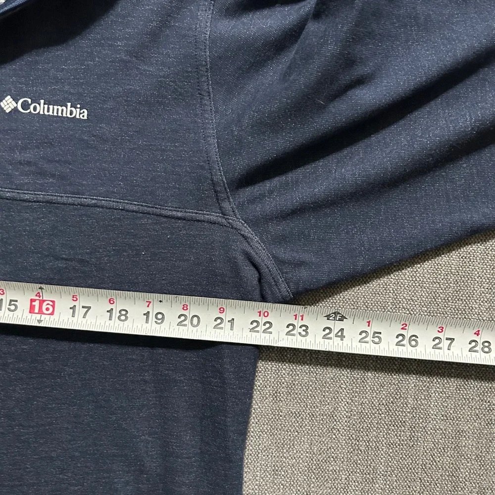 Columbia‎ Mens Omni-Wick Quarter Zip Pullover Navy Blue Heather L L/G RN69724